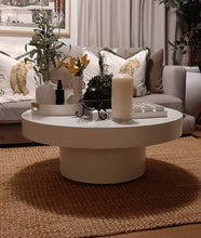Load image into Gallery viewer, CONCRETE coffee table round Single Pedestal 36cm height (GRC)