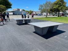 Load image into Gallery viewer, CONCRETE ping pong / LARGE dining tables 275cm x 155cm (GRC) and white stainless steel nets
