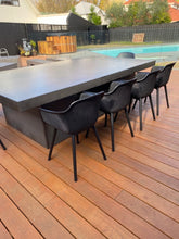 Load image into Gallery viewer, CONCRETE ping pong / LARGE dining tables 275cm x 155cm (GRC) and white stainless steel nets