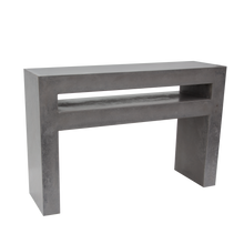 Load image into Gallery viewer, CONCRETE console/hall table with SHELF 100cm & 120cm width (GRC)