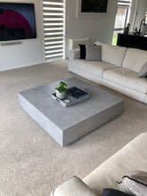 Load image into Gallery viewer, CONCRETE coffee table 'low floating' square and rectangle 30cm height (GRC)