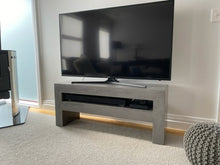 Load image into Gallery viewer, CONCRETE TV console/unit LOW 100cm & 120cm width (GRC)