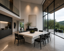 Load image into Gallery viewer, CONCRETE dining tables SQUARE pedestal (GRC)