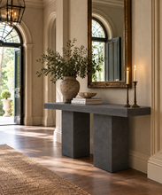 Load image into Gallery viewer, CONCRETE console/hall tables 100cm 120cm 155cm 190cm 200cm 290cm width (GRC)