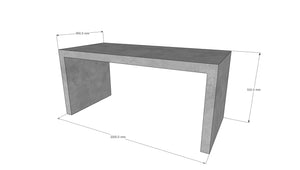 CONCRETE console/hall table 100cm 120cm 155cm 190cm 200cm 290cm width (GRC)