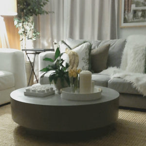 CONCRETE coffee tables round TIERED 30cm height® (GRC)