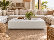 Load image into Gallery viewer, CONCRETE coffee tables 'low floating' square and rectangle 30cm height (GRC)