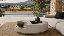 Load image into Gallery viewer, CONCRETE coffee tables OVAL - Twin Base and Step down Design