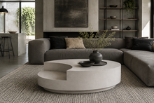 Load image into Gallery viewer, CONCRETE Coffee Table OVAL - Twin Base and Step down Design