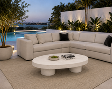 Load image into Gallery viewer, CONCRETE coffee tables OVAL - Twin Base and Step down Design
