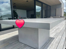 Load image into Gallery viewer, CONCRETE dining tables SQUARE pedestal (GRC)