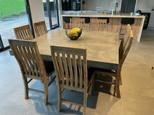 Load image into Gallery viewer, CONCRETE dining tables SQUARE pedestal (GRC)
