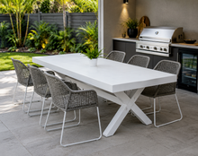 Load image into Gallery viewer, CONCRETE dining tables RECTANGLE timber base (GRC)