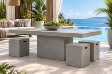 Load image into Gallery viewer, CONCRETE bench seating (3 Styles) &amp; CUBE seating (GRC)