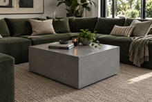 Load image into Gallery viewer, CONCRETE coffee tables SQUARE 90cm x 40cm height (GRC)