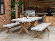 Load image into Gallery viewer, CONCRETE dining tables RECTANGLE timber base (GRC)