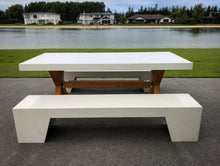 Load image into Gallery viewer, CONCRETE dining tables RECTANGLE timber base (GRC)