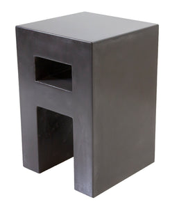 CONCRETE bedside/end table with shelf 60cm & 70cm height (GRC)